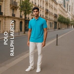 RALPH LAUREN MENS POLO SHIRT TOP SHORT SLEEVES M/L